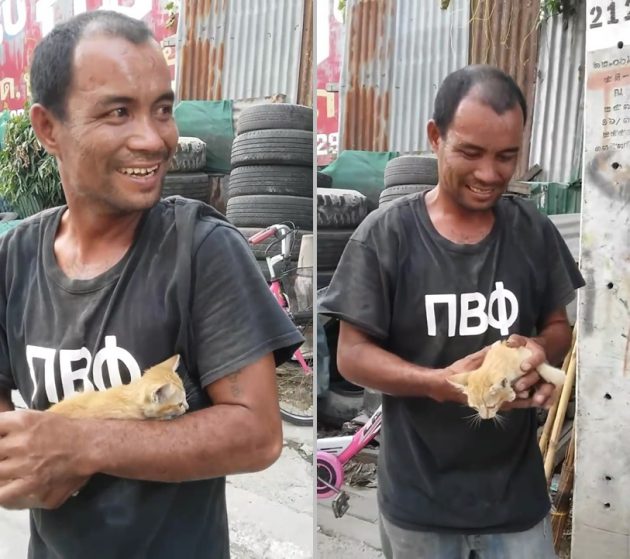 ขอบคุณนะมนุษย์เปิดหน้าพี่ อึ่งอ่าง ฮีโร่สิบล้อ ผู้จอดรถช่วยลูกแมวน้อยที่ถูกทิ้งไว้ใต้สะพาน